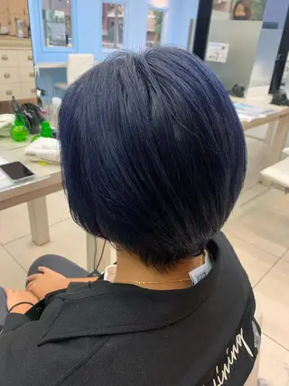 ショート カラー ✂︎レディース のメンズカット屋さんのヘアスタイル