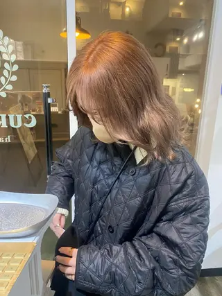 セミロング カラー otoha✳︎ くすみ艶カラーのヘアスタイル