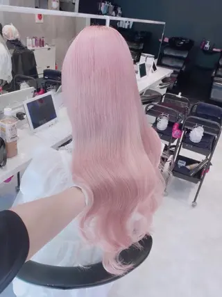 ロング カラー パーマ ヘアアレンジ メンズ キッズ ネイル マツエク・マツパ アイブロウ 💖オタク美容師 ꒰ঌ♡モモ♡໒꒱のヘアスタイル