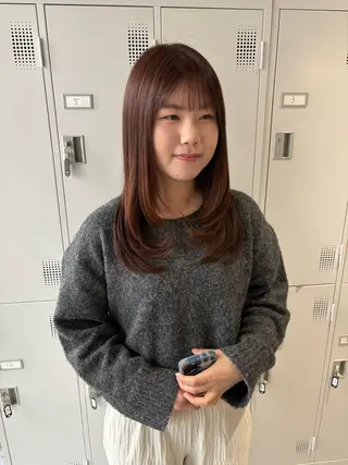 ミディアム 垢抜けレイヤー特化× 髪質改善 藤原悠暉のヘアスタイル