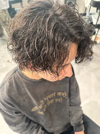 ショート パーマ ヘアアレンジ メンズ メンズヘア静岡 ✂︎Ryuheiのヘアスタイル