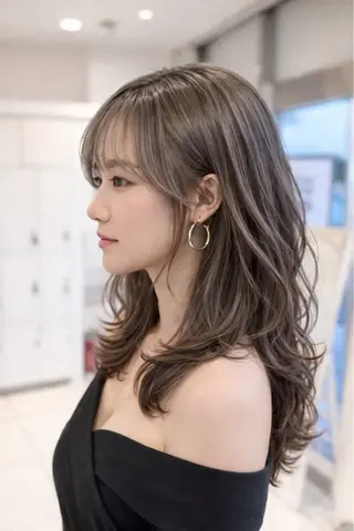 ロング カラー 金子 直樹のヘアスタイル