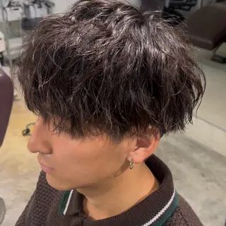 メンズ フェザーパーマ🌙 毛流れ yuzukiのヘアスタイル