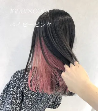 ミディアム カラー シールエクステ/渋谷 ／ギャル/LIALAのヘアスタイル