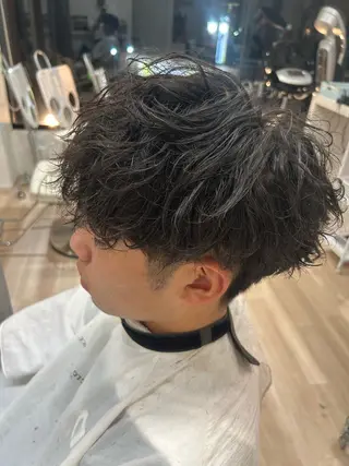 ショート パーマ メンズ 髪質改善/ショート ボブ/chere狭山のヘアスタイル