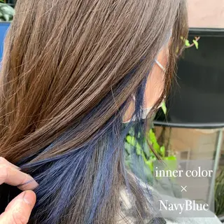セミロング カラー 溝口 恭章のヘアスタイル