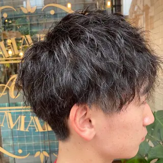 ショート パーマ メンズ 朝3分でキマる 村上陸のヘアスタイル