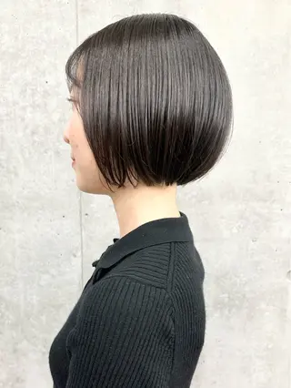 ショート ボブ/ゆるふわ ボブパーマ/とういのヘアスタイル