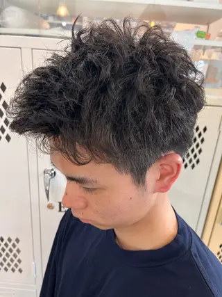 ショート パーマ 森田 菜留美のヘアスタイル