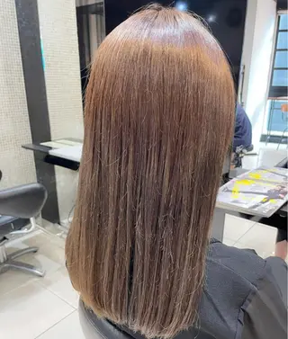 セミロング カラー 女性リピ90%🍨 🩷佐藤みずきのヘアスタイル