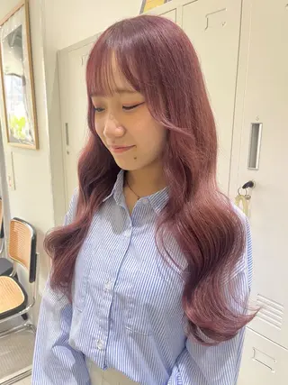 ロング zina藤崎📛 井上美乃里のヘアスタイル