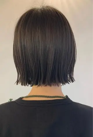 ショート カラー パーマ ヒナ/酸性ストレート ・艶カラー🌿のヘアスタイル