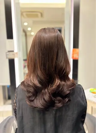 セミロング パーマ 🌸銀座No.1パー マ🌸いでいあやのヘアスタイル