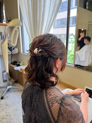 ヘアアレンジ 🌼花屋併設🌼 木下奈々望のヘアスタイル