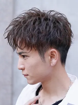 パーマ メンズ fifth原宿 宮部蓮のヘアスタイル