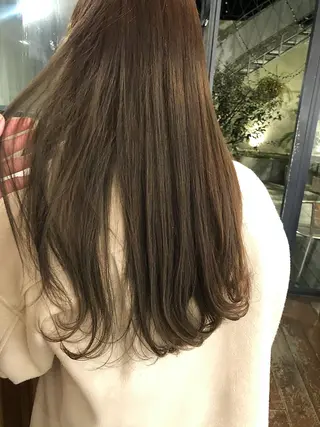 ロング カラー ヘアアレンジ 抜け感ボブ×パーマ |kazaneのヘアスタイル