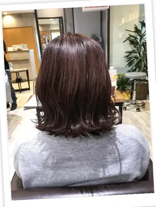 ミディアム カラー パーマ ヘアアレンジ メンズ キッズ ネイル マツエク・マツパ EnBlesS西宮 マンツーマン神道有基のヘアスタイル