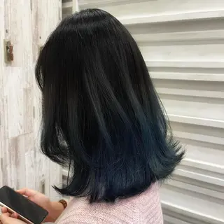 セミロング カラー 🟢NEGi🟣 🫧髪質改善のヘアスタイル