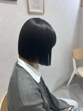 ミディアム Mao 🎀bob Oliveカラー🌿のヘアスタイル