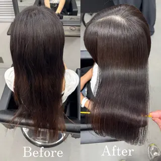 ロング 縮毛矯正/髪質改善 韓国風/MIKIYAのヘアスタイル
