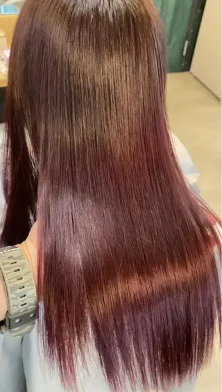 ロング カラー 美髪矯正 🌈髪質改善 山下のヘアスタイル