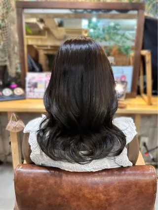 セミロング カラー Kaori / P’s 渋谷のヘアスタイル