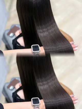 ロング カラー 大久保 凜香のヘアスタイル