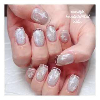 ミディアム ネイル 👑enen style👑のネイルデザイン