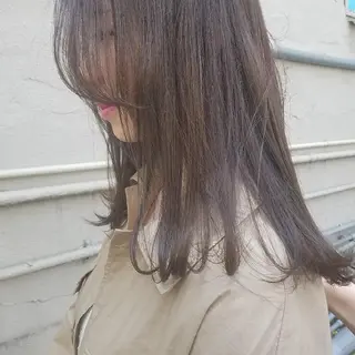 カラー 🙃 透明感カラー/ボブのヘアスタイル