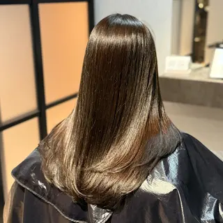 ロング カラー 髪質改善Ⅰ透明感 艶カラーⅠたつやのヘアスタイル