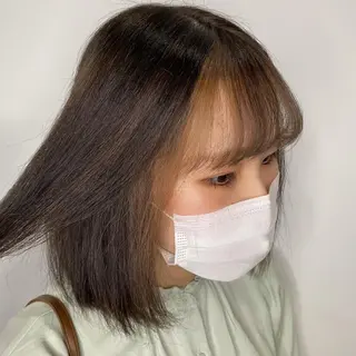 ミディアム カラー 酸スト/フェザー パーマ/三谷海斗のヘアスタイル