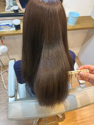 セミロング 韓国ヘアー🇰🇷 MIWAのヘアスタイル
