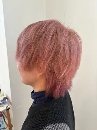 ミディアム カラー メンズサロン soshiのヘアスタイル
