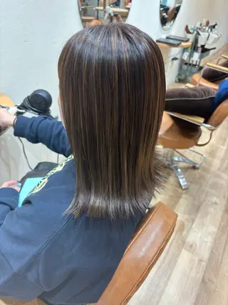 ミディアム カラー 南 颯七のヘアスタイル