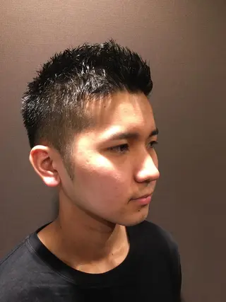 ショート パーマ 店長💈山田竜太 BARBERのヘアスタイル