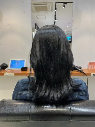 セミロング アオイ パーマ募集中！♡のヘアスタイル