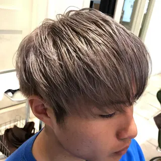 ショート カラー メンズ 川口髪質改善ウルトワ 🌈毛島健樹🌈のヘアスタイル