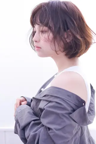 ショート カラー パーマ 小幡永吉 ✨ショート✨韓国✨のヘアスタイル