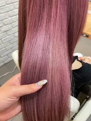 ロング レイヤーボブ/暖色カ ラー/ユウカのヘアスタイル