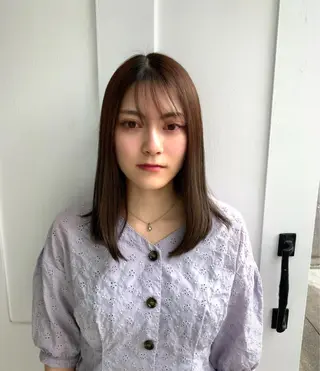 セミロング カラー 艶髪専門美容師🏄 kazuレスlessのヘアスタイル