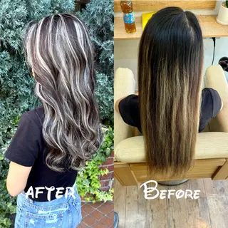 ロング カラー 🌈ハイライト特化 🌈 🐶ノザワ🐶のヘアスタイル