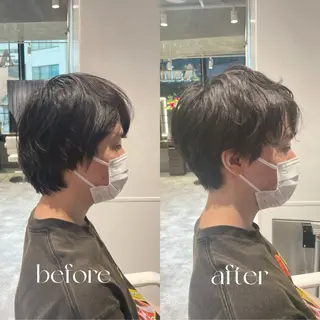 パーマ メンズ 縮毛矯正特化🩰 竹口はるかのヘアスタイル