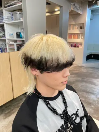 カラー メンズ カマタ ハルキのヘアスタイル