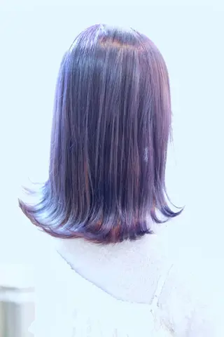 ミディアム 髪質改善酸性縮毛矯正 酸性ストレート◎鈴木のヘアスタイル