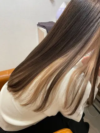 ロング カラー 【完全個室】髪質改善 暖色カラー/山崎唯奈のヘアスタイル