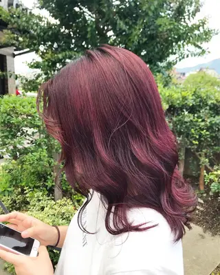 ミディアム カラー 烏丸韓国ヘア🇰🇷 ayaka🎀のヘアスタイル