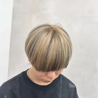 カラー ゲンキ /ウルフカットのヘアスタイル