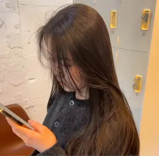 ロング カラー 透けるカラー 🫧かふうのヘアスタイル
