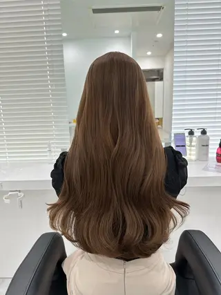セミロング カラー ♡上品韓国髪♡ブラ ウン/SAYATOのヘアスタイル