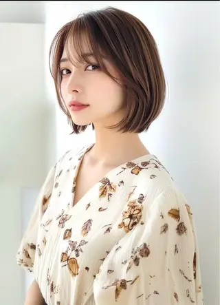 ショート カラー 縮毛矯正 特化生田のヘアスタイル